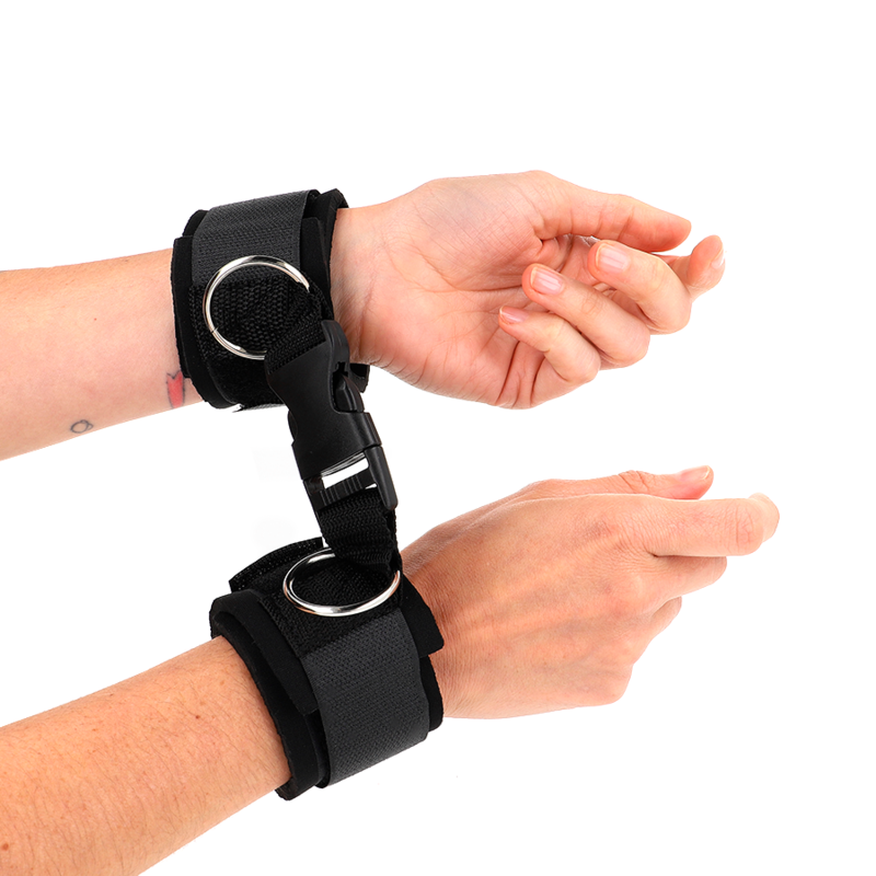 KINK - BLACK ADJUSTABLE NEOPRENE WRIST SUPPORT WITH BUCKLES AND TIES 22-34 CM