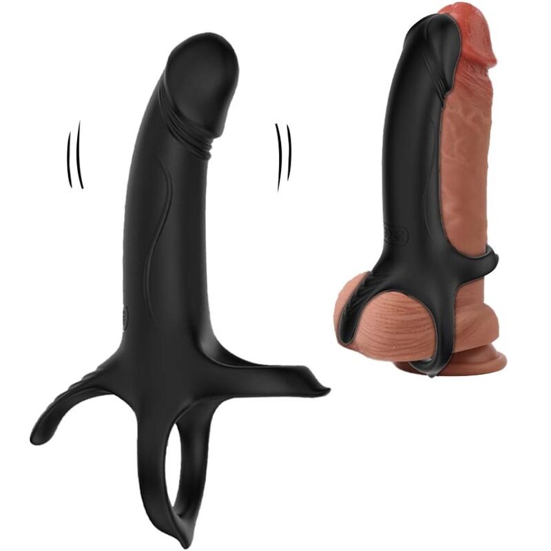 ARMONY - DILDO WITH RING AND BLACK VIBRATOR