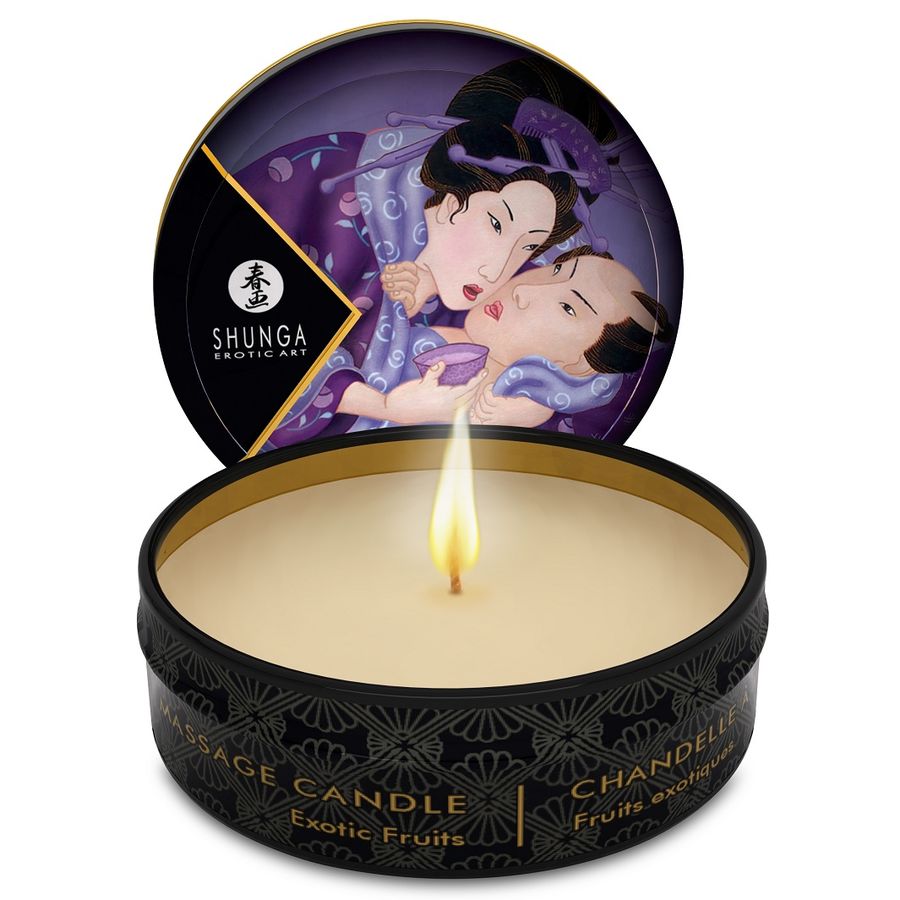 SHUNGA - MINI CARESS BY CANDELIGHT MASSAGE CANDLE EXOTIC FRUITS 30 ML