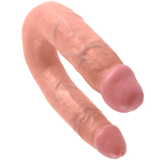 KING COCK - DOUBLE PENETRATION DILDO 13.9 CM NATURAL