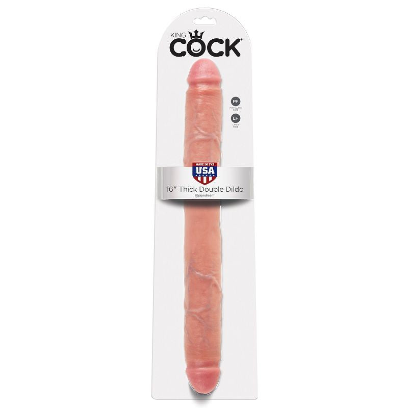 KING COCK - THICK DOUBLE FLESH DILDO 40.6 CM