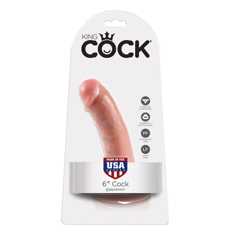 KING COCK - 6 DILDO CARNE 15.2 CM