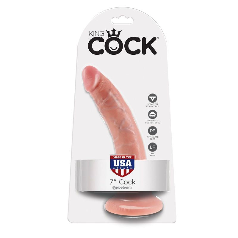 KING COCK - 7 DILDO FLESH 17.8 CM