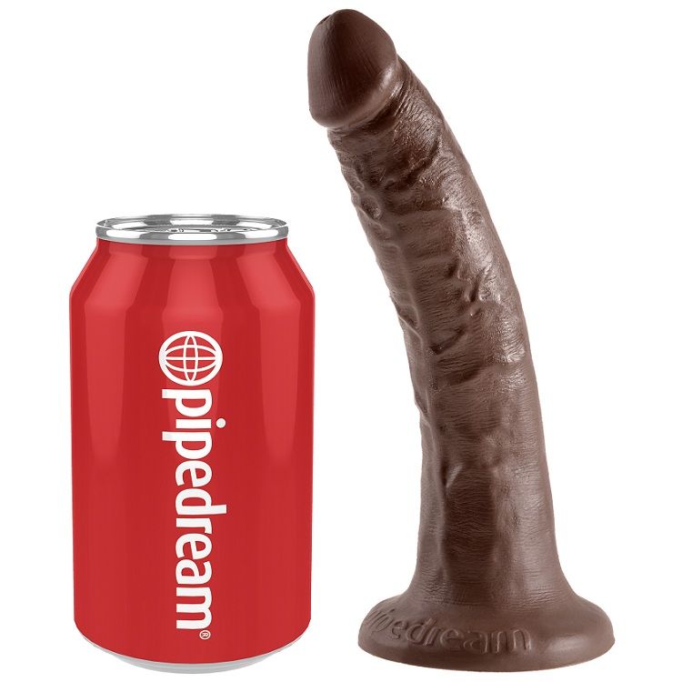 KING COCK - DILDO 7 CHOCOLATE 17.8 CM