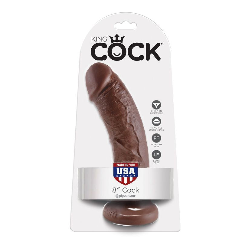 KING COCK - 8 BROWN DILDO 20.3 CM