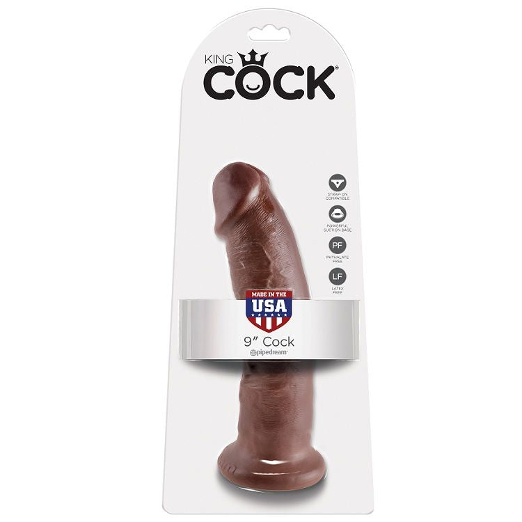 KING COCK - 9 BROWN DILDO 22.9 CM