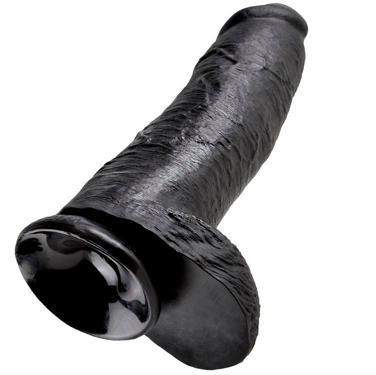 KING COCK - 12 BLACK DILDO WITH BALLS 30.48 CM