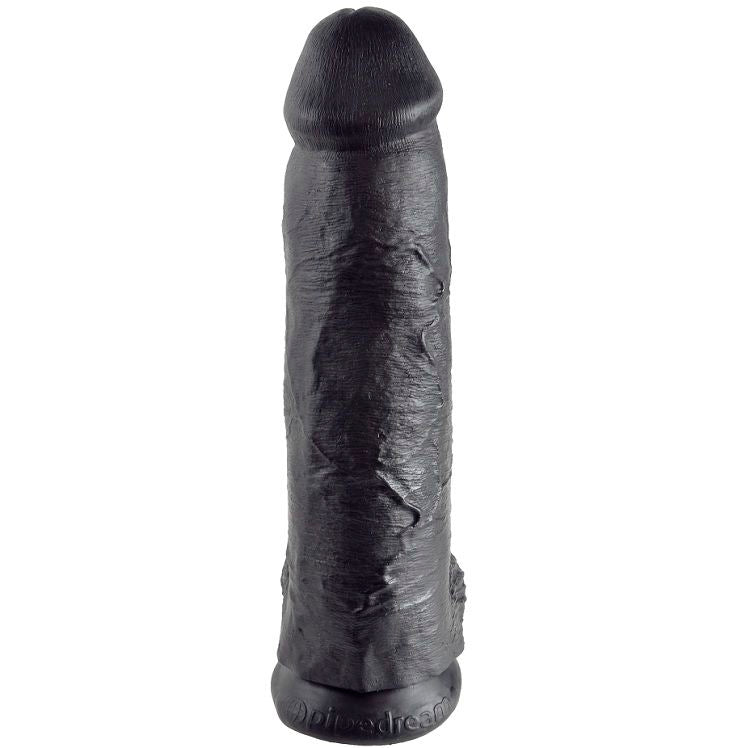 KING COCK - 12 BLACK DILDO WITH BALLS 30.48 CM