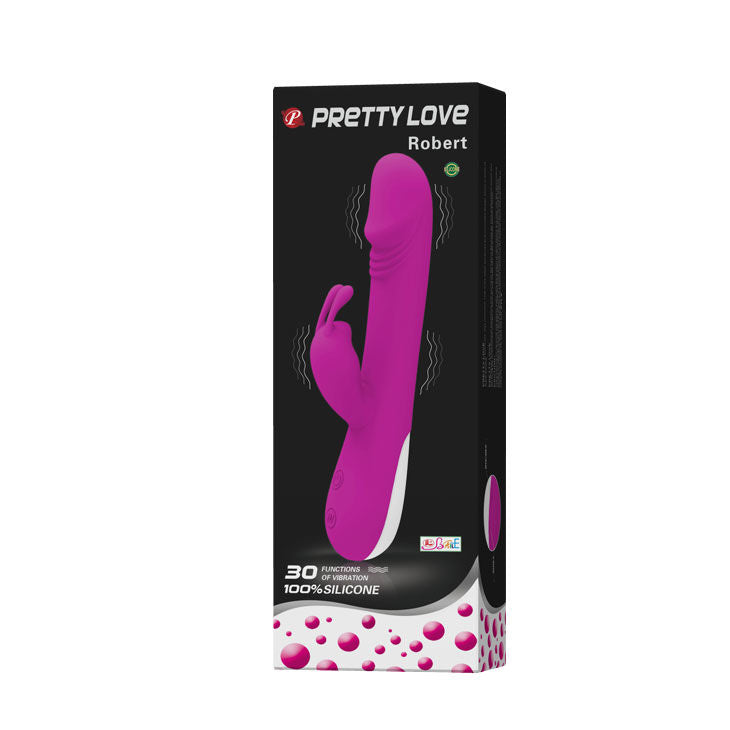 PRETTY LOVE - FLIRTATION VIBRATEUR ROBERT AVEC STIMULATEUR DE CLITORIS