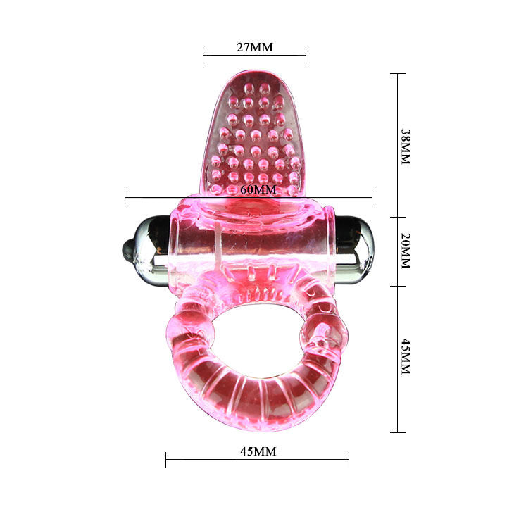 BAILE - ANILLO PENE VIBRADOR SWEET ABS ROSA 10 RITMOS