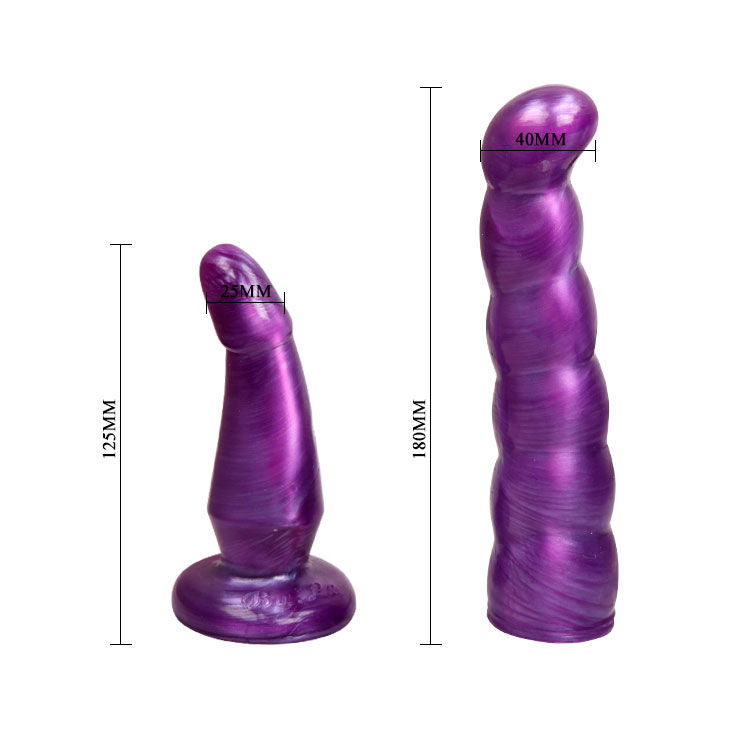 BAILE - HARNAIS ANAL ET VAGINAL FEMME LILAS GPOINT 17 CM