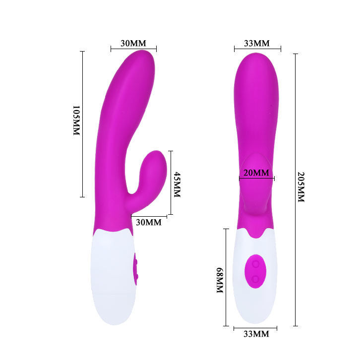 PRETTY LOVE - VIBRADOR FLIRTATION ALVIS CON ESTIMULADOR DE CLITORIS