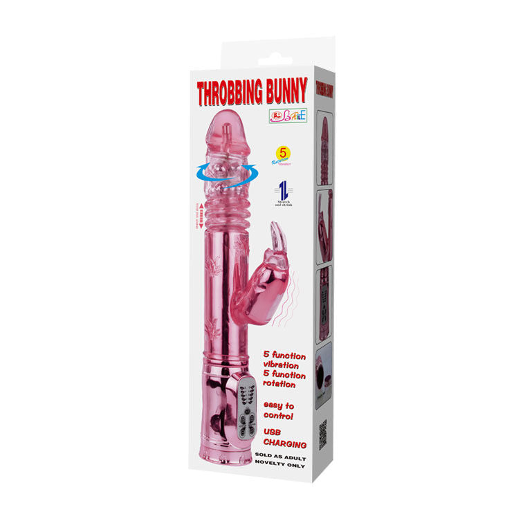 BAILE - PINK Crawling ROTATOR THROBBING BUNNY