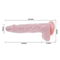 BAILE - SUPER ROTA DONG DILDO REALISTA 20.5 CM 