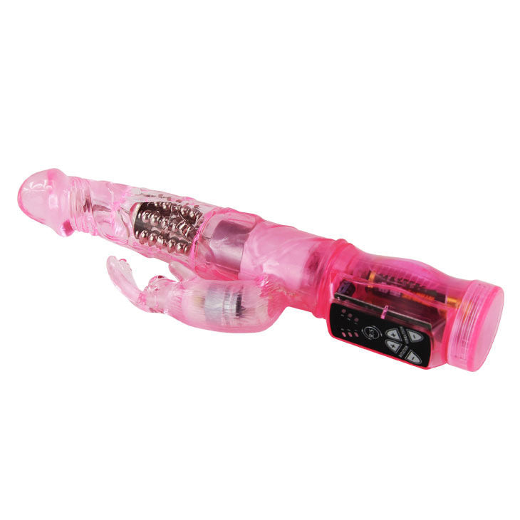 BAILE - MINI PINK RABBIT ROTATOR WITH SUPERSTIMULATOR