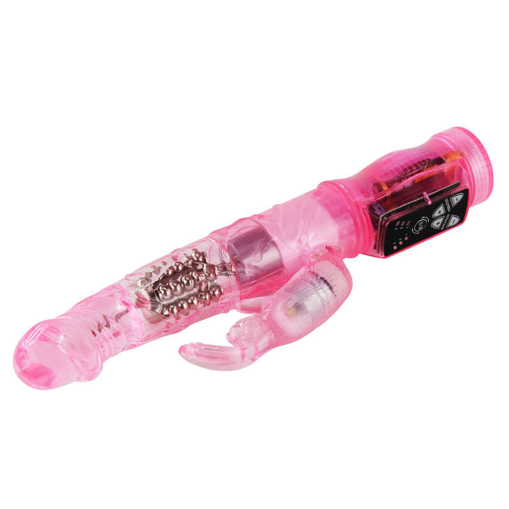 BAILE - MINI PINK RABBIT ROTATOR WITH SUPERSTIMULATOR