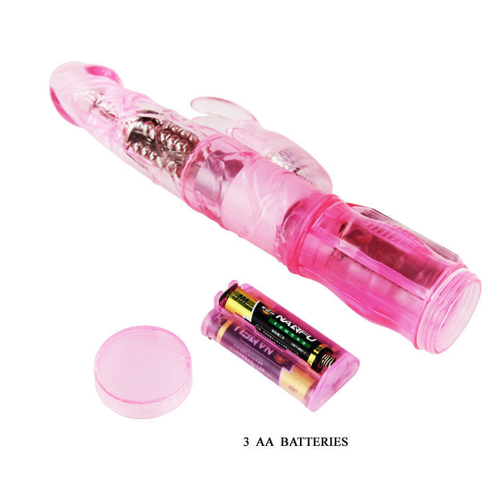 BAILE - MINI PINK RABBIT ROTATOR WITH SUPERSTIMULATOR