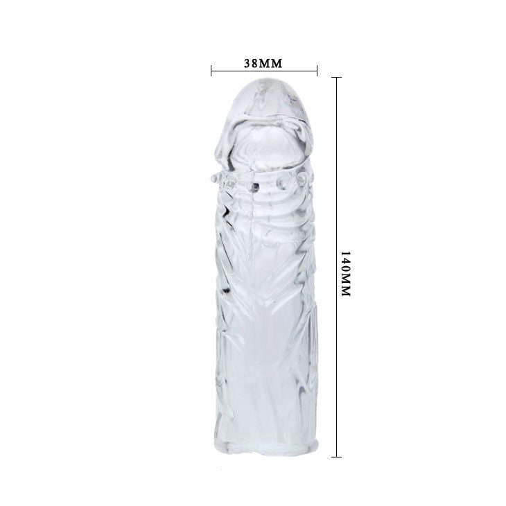 BAILE - FUNDA PENE SILICONA TRANSPARENTE 13 CM