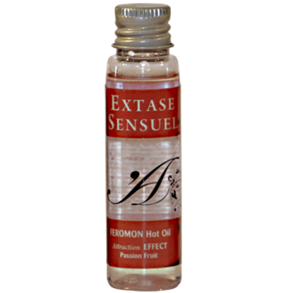 EXTASE SENSUAL - HUILE DE MASSAGE EFFET THERMIQUE AUX PHÉROMONES DE FRUITS DE LA PASSION VOYAGE 35 ML