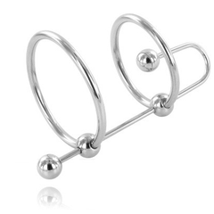 METAL HARD - EXTREME RING WITH URETHRAL STOP