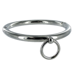 METAL HARD - BDSM COLLAR WITH RING 10CM