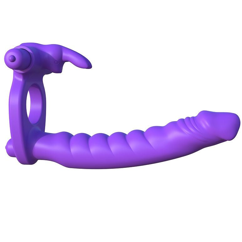 FANTASY C-RINGZ - CONEJO DOBLE VIBRADOR DE SILICONA