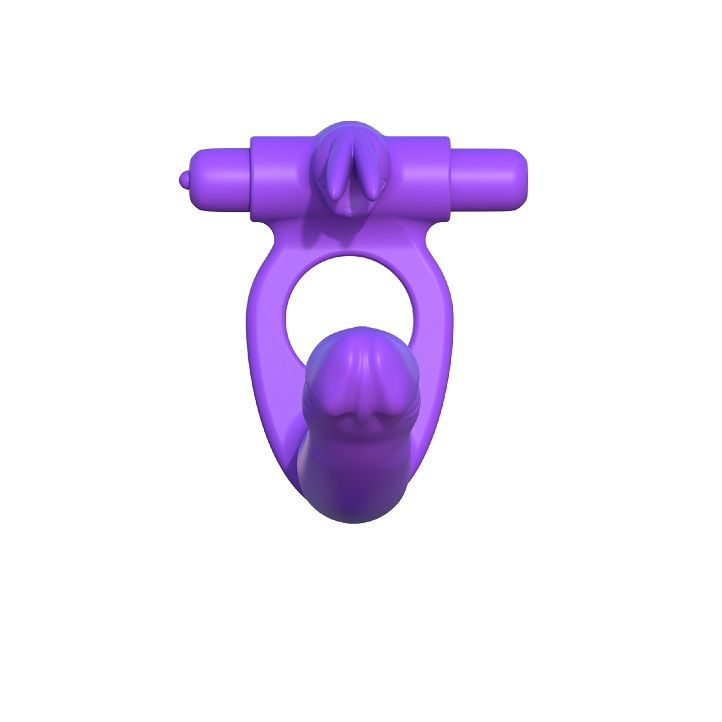 FANTASY C-RINGZ - CONEJO DOBLE VIBRADOR DE SILICONA