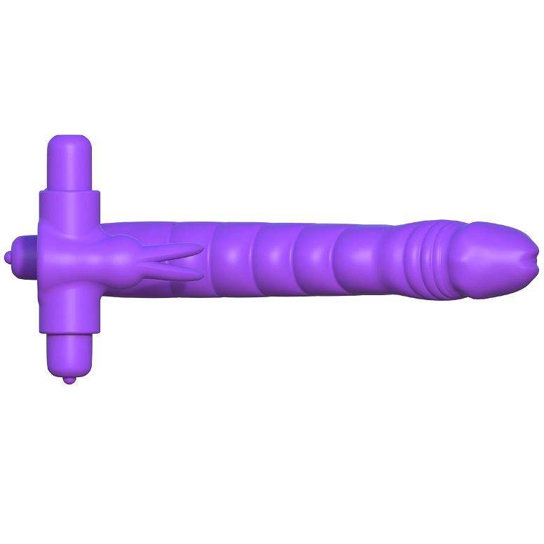 FANTASY C-RINGZ - CONEJO DOBLE VIBRADOR DE SILICONA