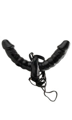 FETISH FANTASY SERIES - DOUBLE PLEASURE VIBRATING STRAP