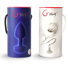 G-VIBE - FUNTOYS GPLUG VIBRADOR ANAL RECARGABLE GRANDE AZUL CIELO 3.9CM