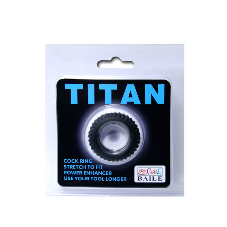 BAILE - COCKRING TITAN NEGRO 1.9 CM 