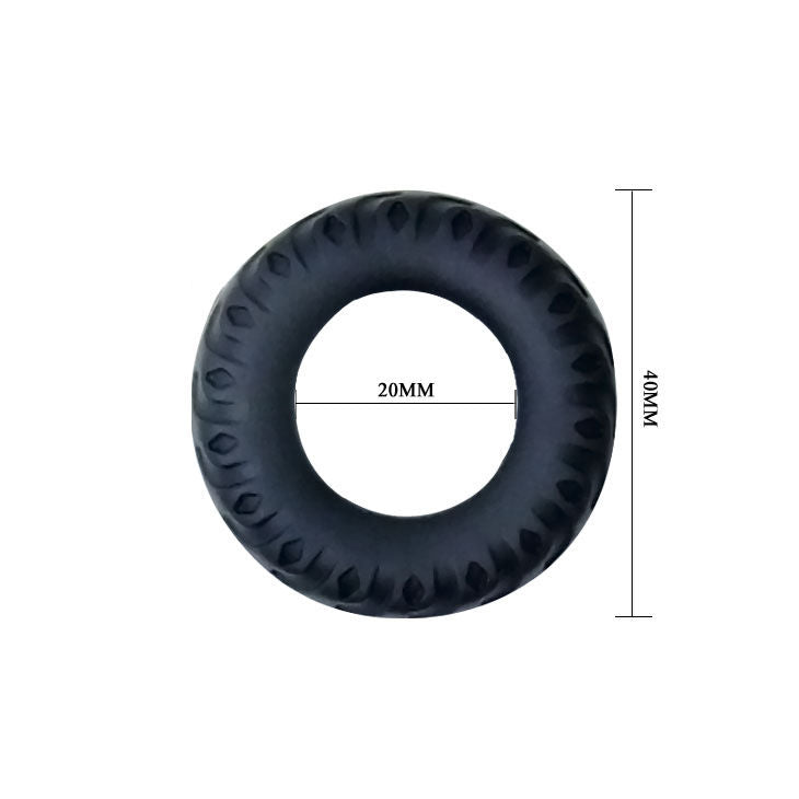 BAILE - COCKRING TITAN NEGRO VERDE 2 CM 