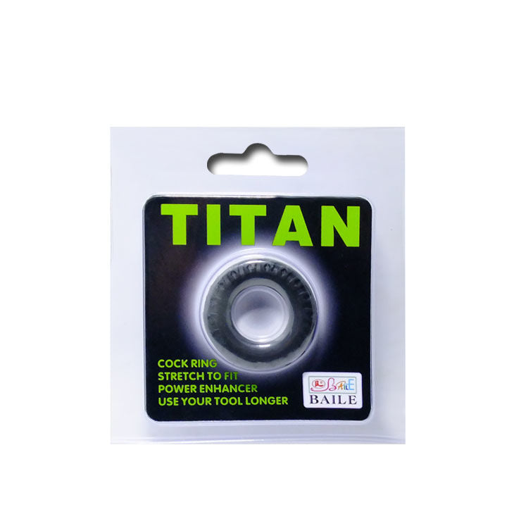 BAILE - COCKRING TITAN NEGRO VERDE 2 CM 