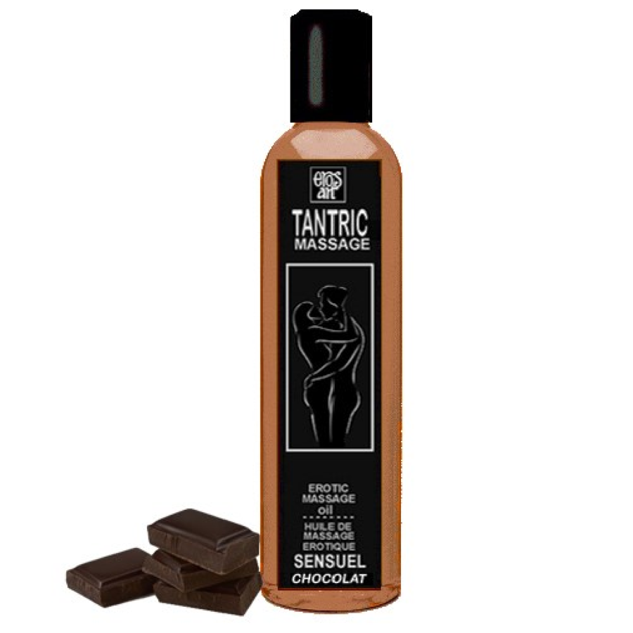 EROS-ART - NATURAL AND APHRODISIAC TANTRIC MASSAGE OIL WITH CHOCOLATE 200 ML