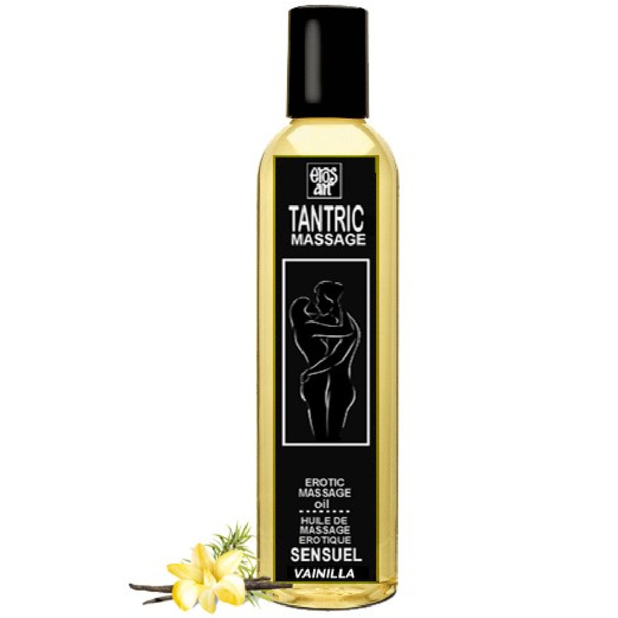 EROS-ART - ACEITE DE MASAJE TÁNTRICO NATURAL Y VAINILLA AFRODISIACA 200 ML