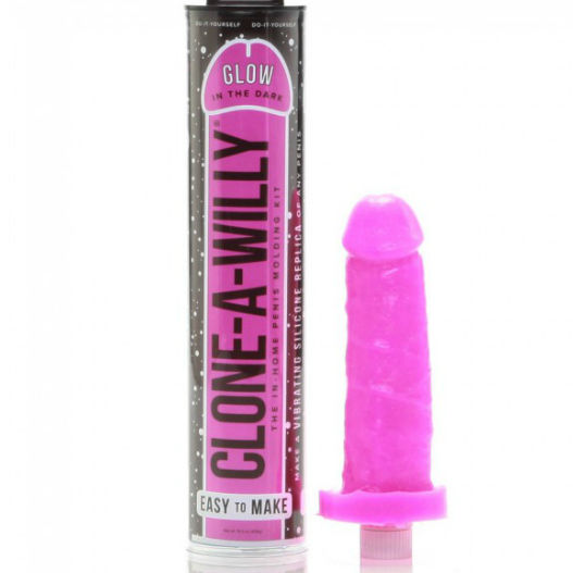 CLONE A WILLY - PINK LUMINESCENT PENIS CLONE WITH VIBRATOR