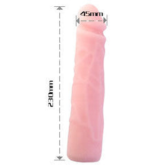 BAILE - DILDO DE SILICONA REALISTA TACTO PIEL 23 CM