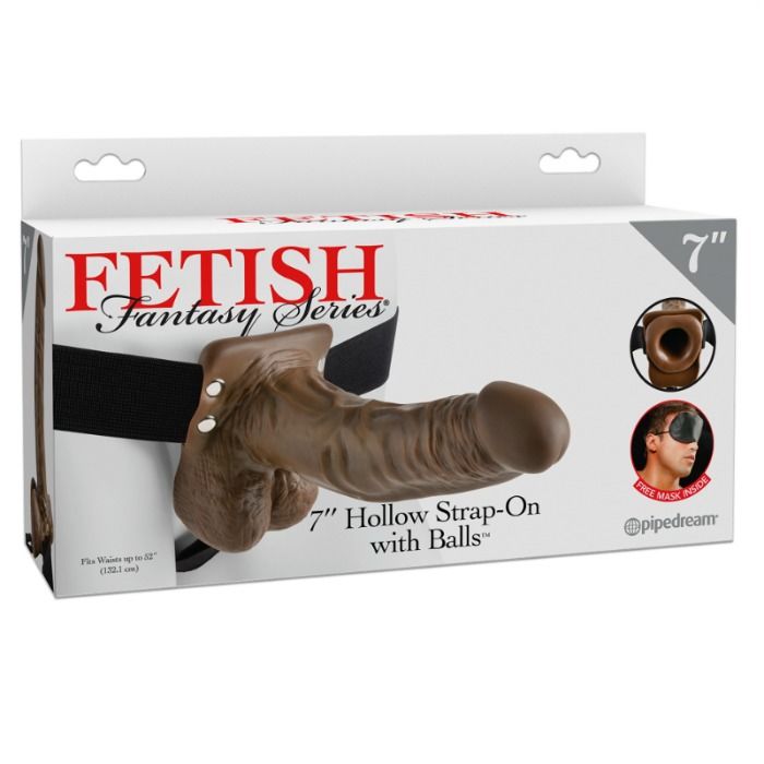 FETISH FANTASY SERIES - HOLLOW STRAP 7 WITH BALLS