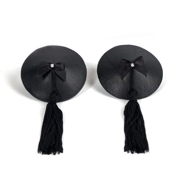 JEWELRY - BLACK BURLESQUE BREAST COVER