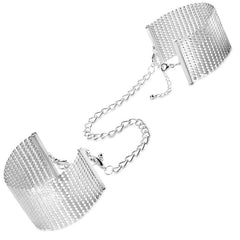 JEWELRY - METALLIC DESIRE SILVER METALLIC HANDCUFFS