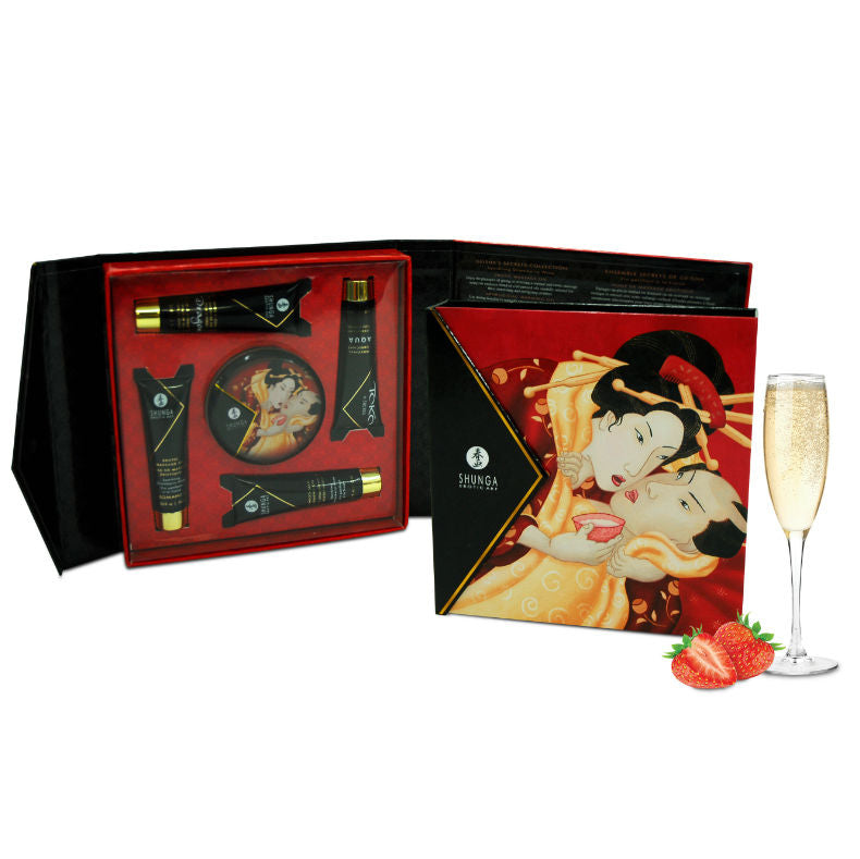 SHUNGA - KIT SECRETO GEISHA FRESAS Y CAVA