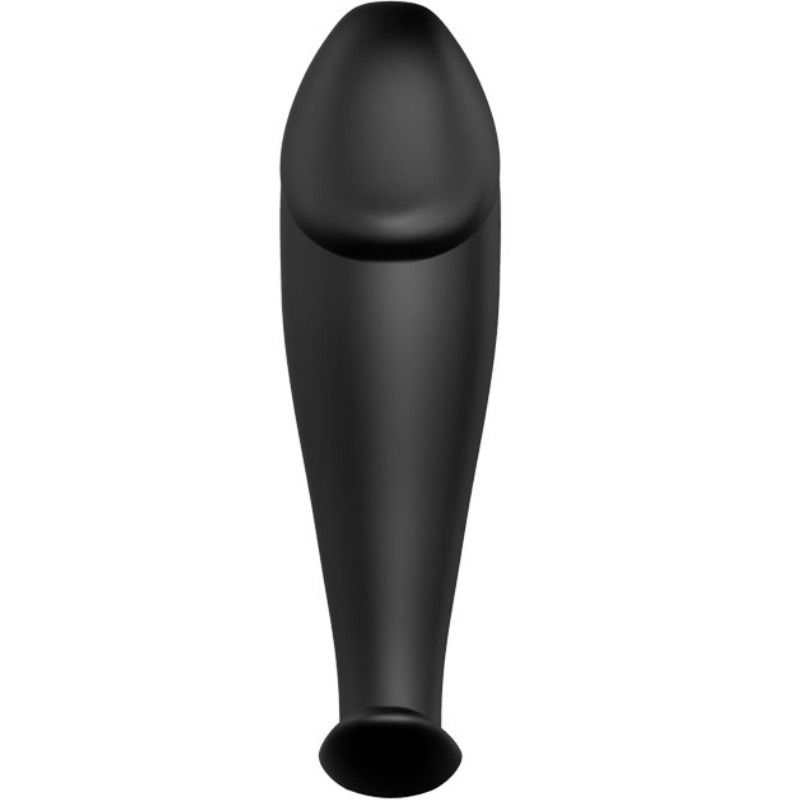 PRETTY LOVE - BLACK SILICONE PENIS SHAPED ANAL PLUG