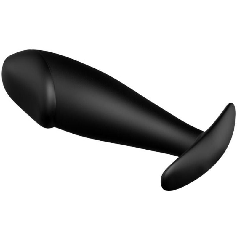 PRETTY LOVE - BLACK SILICONE PENIS SHAPED ANAL PLUG