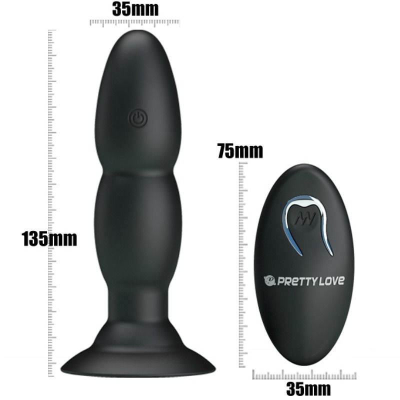 PRETTY LOVE - REMOTE CONTROL PLUG AND ROTATION VIBRATOR