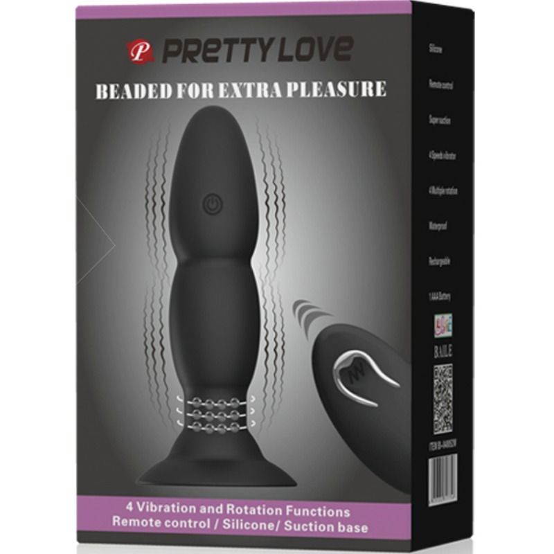 PRETTY LOVE - REMOTE CONTROL PLUG AND ROTATION VIBRATOR