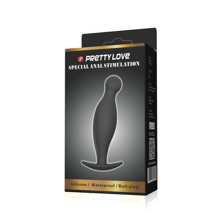 PRETTY LOVE - SILICONE ANAL PLUG E 11.7 CM BLACK