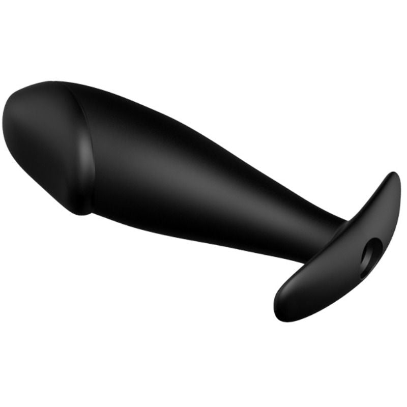 PRETTY LOVE - SILICONE ANAL PLUG IN PENIS SHAPE AND 12 VIBRATION MODES BLACK