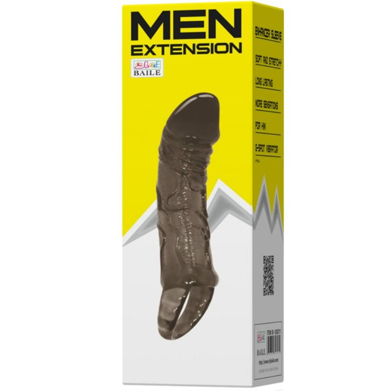 BAILE - FUNDA DE EXTENSIÓN DE PENE CON CORREA PARA TESTICULOS 11,5 CM