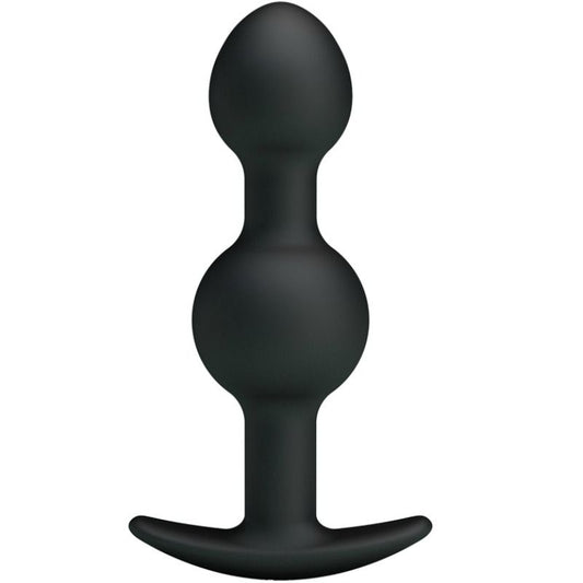 PRETTY LOVE - BALLES ANAL EN SILICONE SPÉCIALE STIMULATION 10.3 CM NOIRES