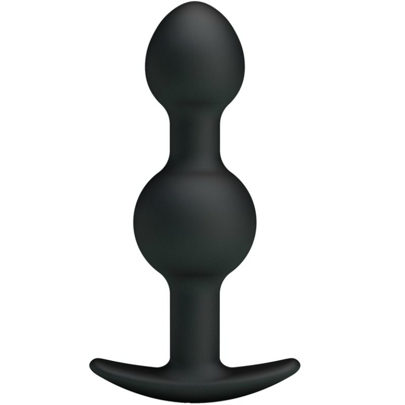 PRETTY LOVE - SILICONE ANAL BALLS SPECIAL STIMULATION 10.3 CM BLACK